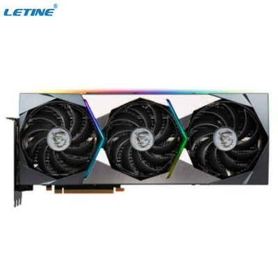 Карта графика RTX горнорабочего 3 вентиляторов 3090TI Msi SUPRIM X 24GB GDDR6X 384 сдержала 480W
