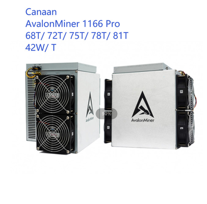 Горнорабочий Canaan Avalon Bitcoin подержанная 1166 Pro 68T 72T 75T 78T 81T 42W в t