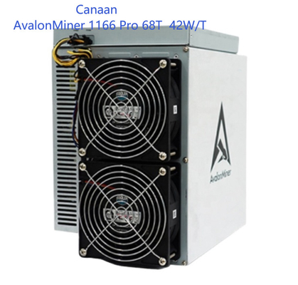 Bitcoin Canaan используемое горнорабочим Avalon SHA 256 выгодный подержанный 1166 Pro 68T 75db