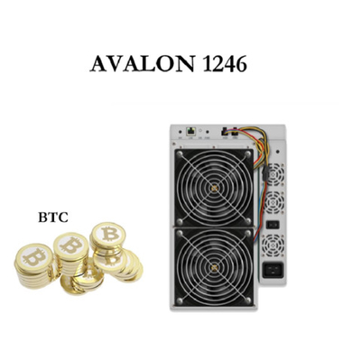 Алгоритм Canaan Avalon 1246 87T SHA 256 горнорабочего A1246 87T BTC Asic