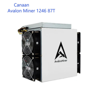 Алгоритм Canaan Avalon 1246 87T SHA 256 горнорабочего A1246 87T BTC Asic