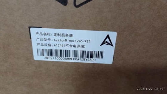 1246 алгоритм 38W 93T Canaan Avalonminer SHA 256 согласно с горнорабочий A1246 93T t BTC Asic