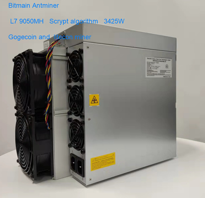Горнорабочий 3425W алгоритма Antminer L7 9300mh Scrypt для LTC+ Dogecoin